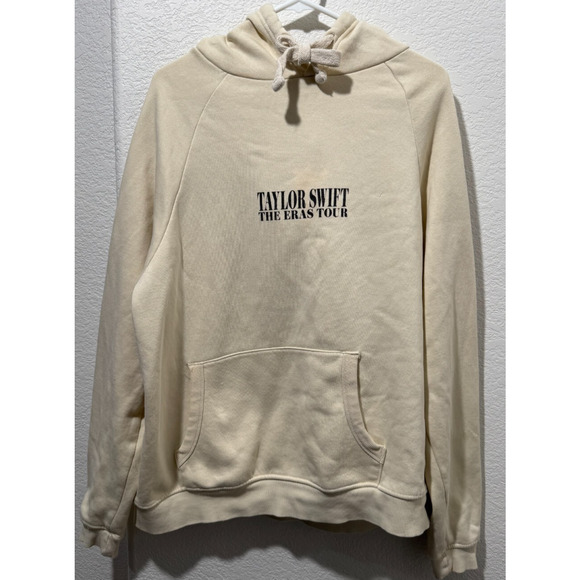 Taylor Swift The Eras Tour Beige Hoodie Sz Small S - Picture 3 of 14